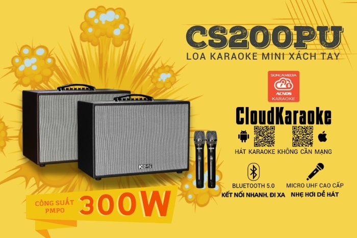 loa karaoke mini ACNOS CS200PU