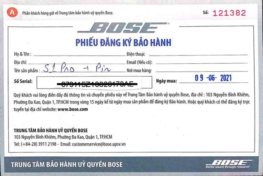 Cách Kiểm Tra Bose Chính Hãng Cực Kỳ Đơn Giản - An Tuấn