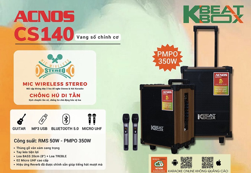 Loa Acnos CS140 đặc điểm nổi bật