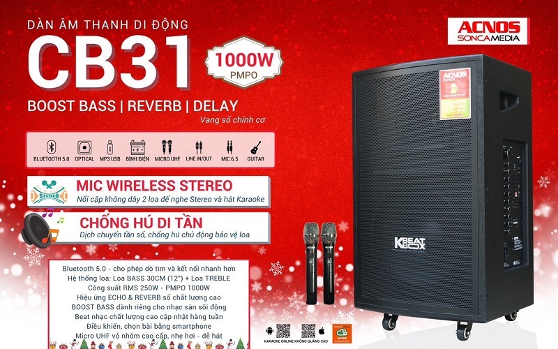 Đặc điểm nổi bật của Loa Acnos CB31