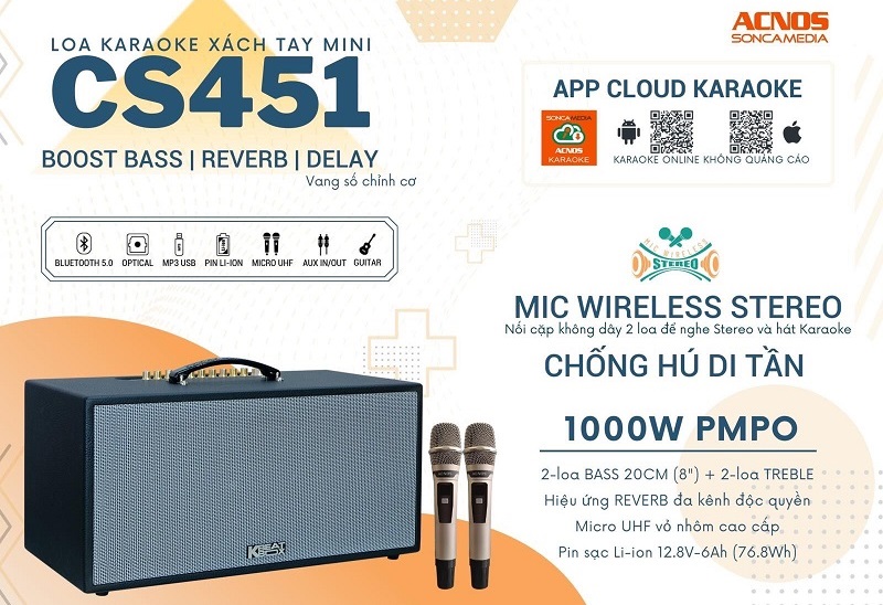 null đặc điểm của Loa Acnos CS451