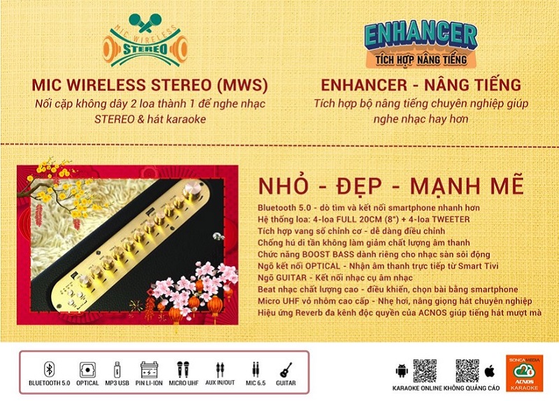 null hệ thống loa của Acnos CS551