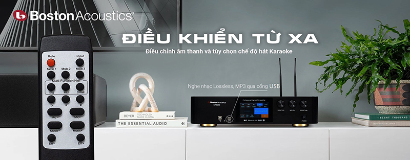 Amply Boston Acoustics BA2250 điều khiển từ xa