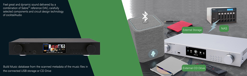 null kết nối của Music Server Cocktail Audio N25AMP