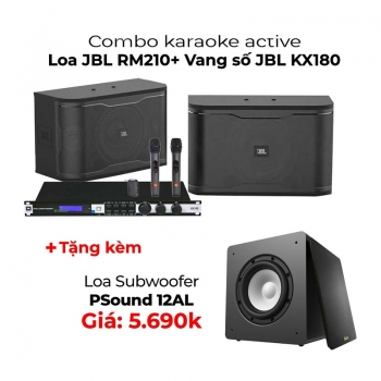 Combo loa JBL RM210+ Vang số JBL KX180