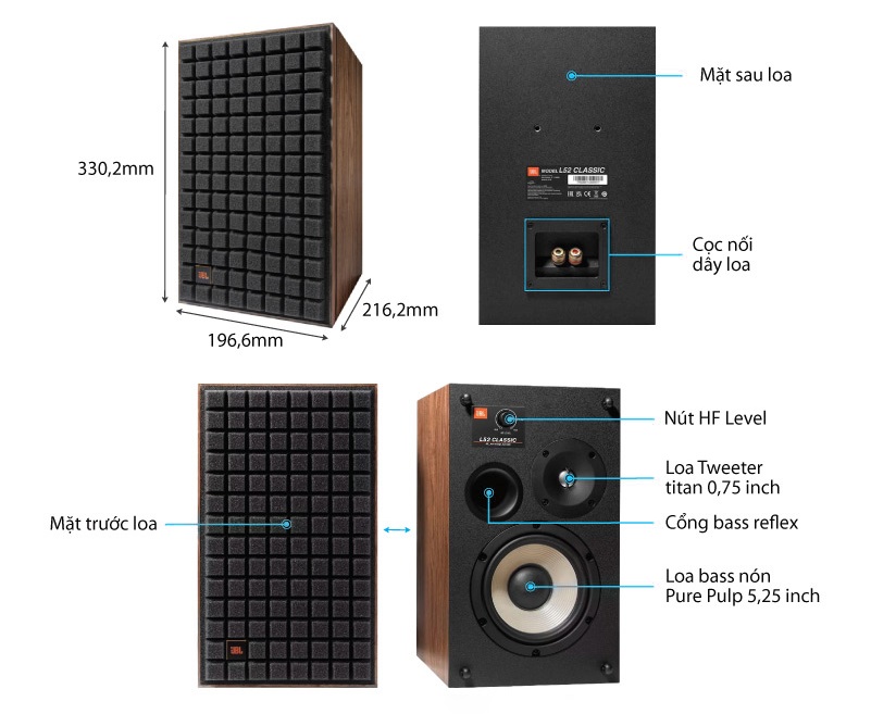 null thông số jbl l52