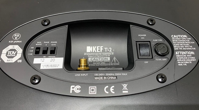 null kết nối của Loa KEF T-2