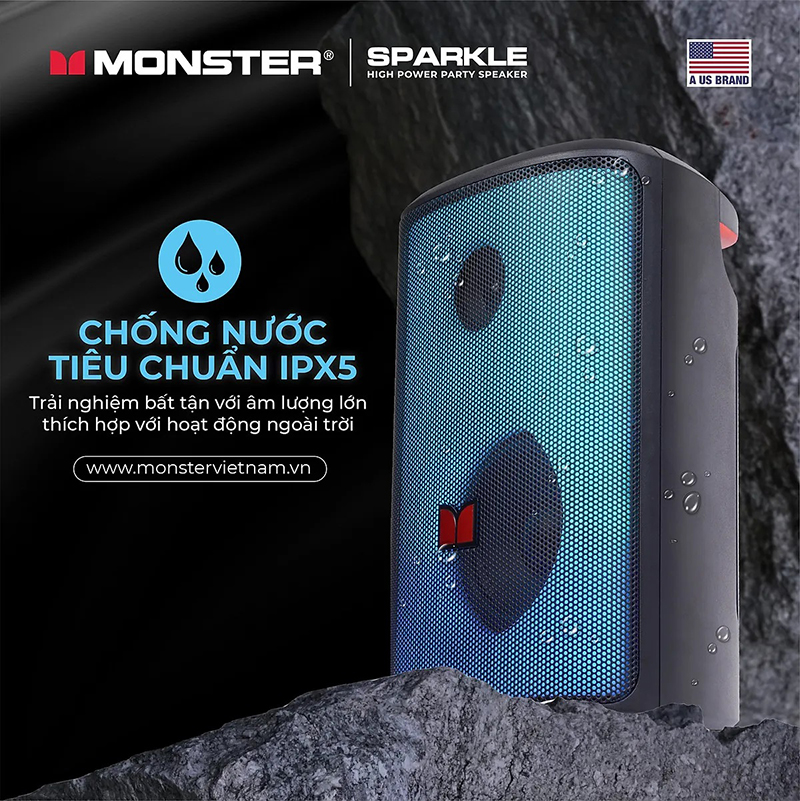 Loa Monster Sparkle chống nước