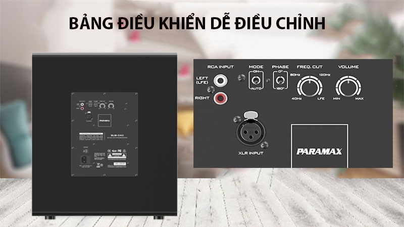Loa Paramax Sub D40 điều khiển
