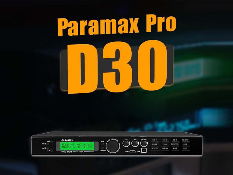 chất lượng âm thanh của Mixer Paramax Pro D30