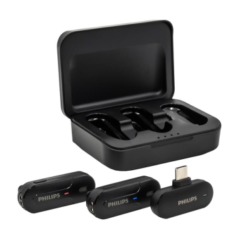 Bộ micro không dây cài áo Philips (1 Receiver + 2 Mic)