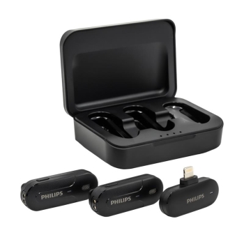 Bộ micro không dây cài áo Philips (1 Receiver + 2 Mic)