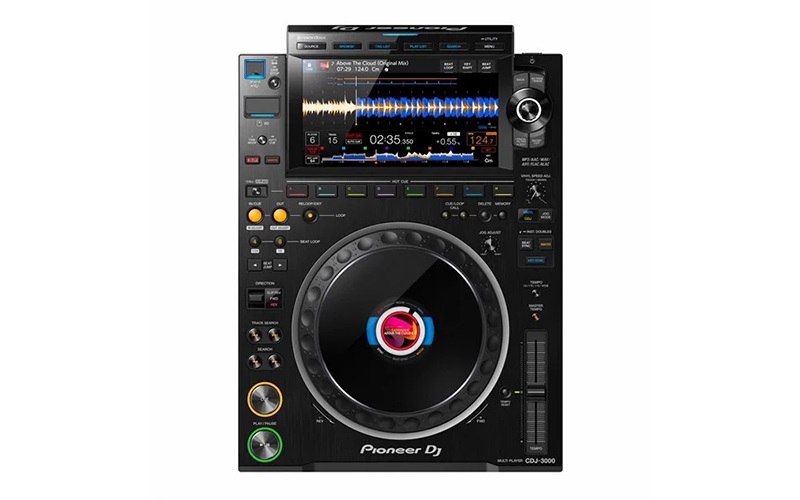 Bàn DJ Pioneer CDJ-3000 bố cục chính phụ tối giản
