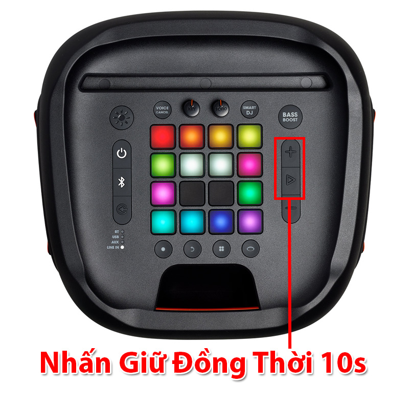 reset loa jbl partybox 1000