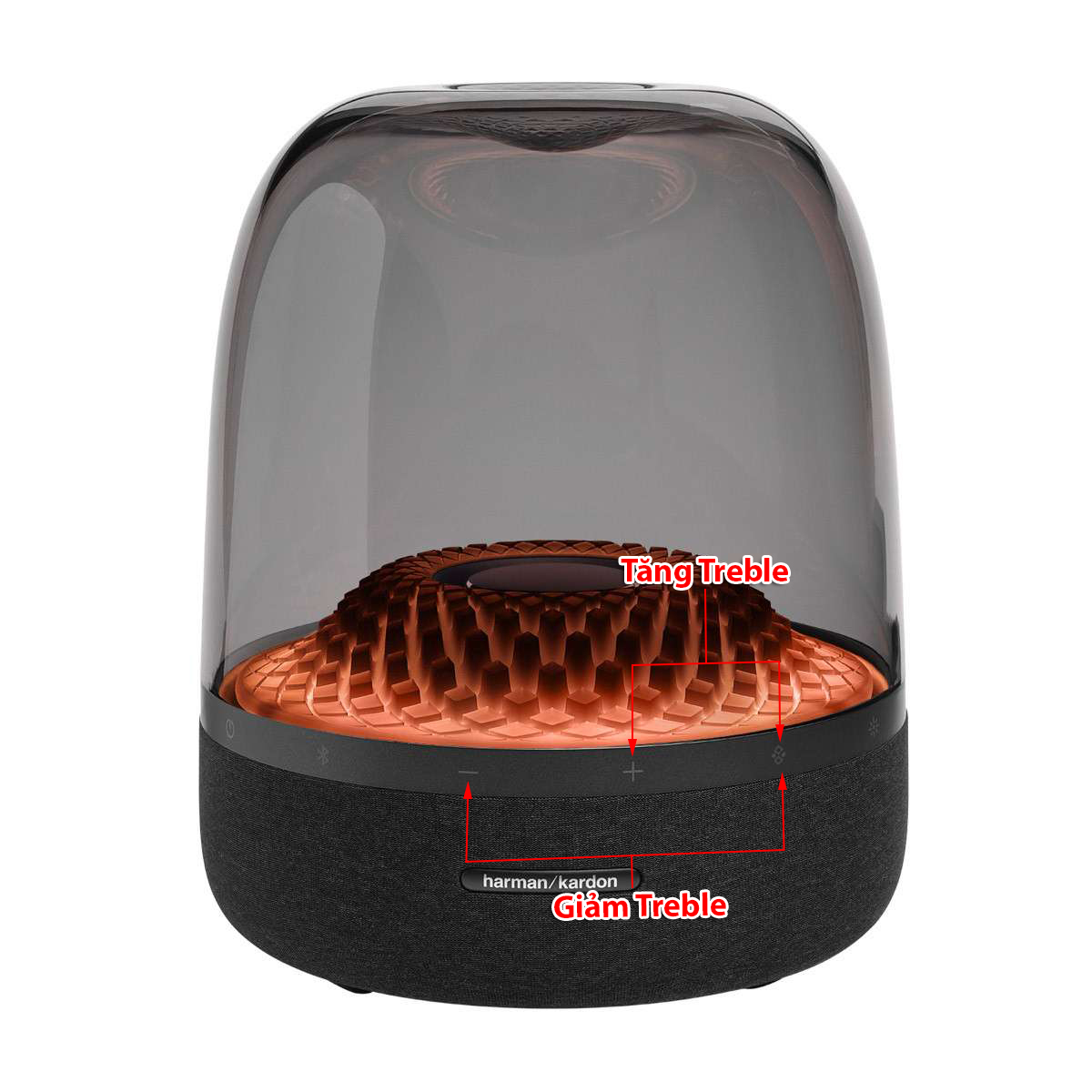 tăng giảm treble loa aura studio 4