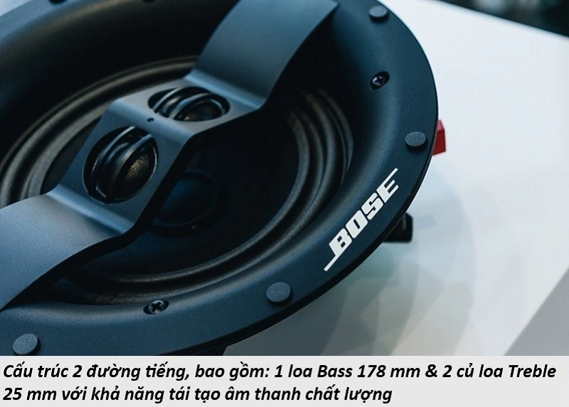 Bose Virtually Invisible 791 II được trang bị loa Woofer 177.8 mm và hai loa Tweeter 25.4 mm