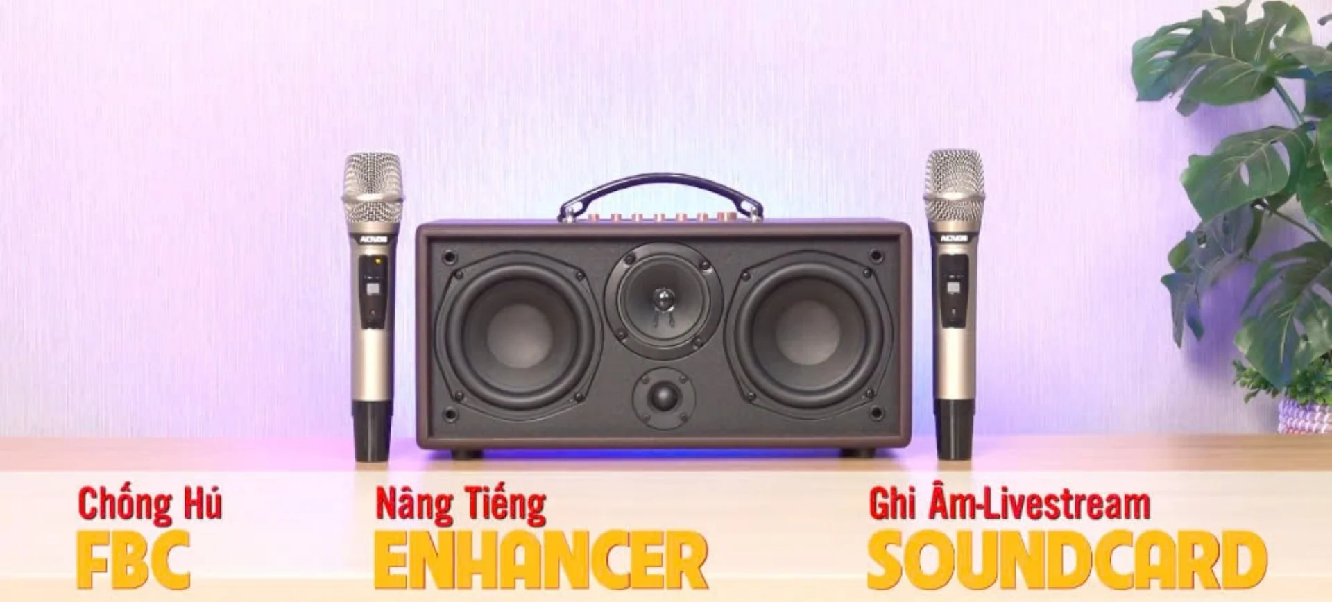 CS366PLUS sở hữu hệ thống âm thanh mạnh mẽ với công suất 150W RMS