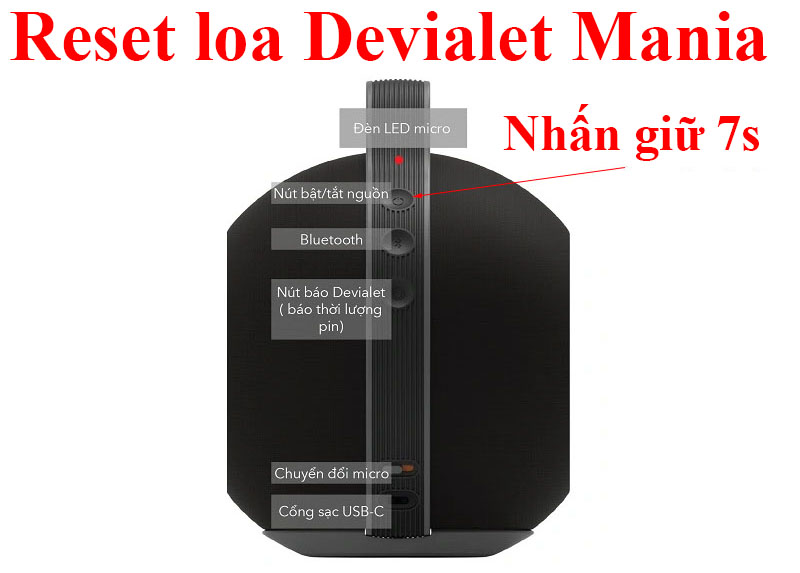 Hướng dẫn Reset loa Devialet Mania