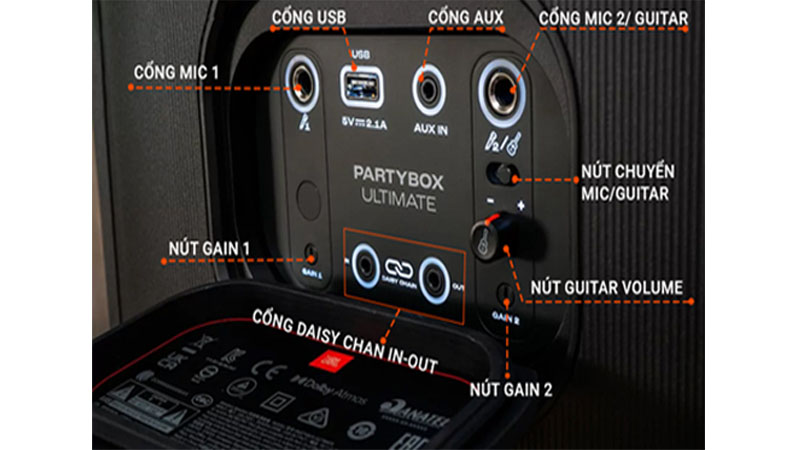 Kết nối trực tiếp qua AUX, USB