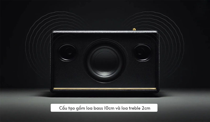 Acton III sử dụng hệ thống củ loa bao gồm một loa Woofer công suất 30W và hai loa Tweeter