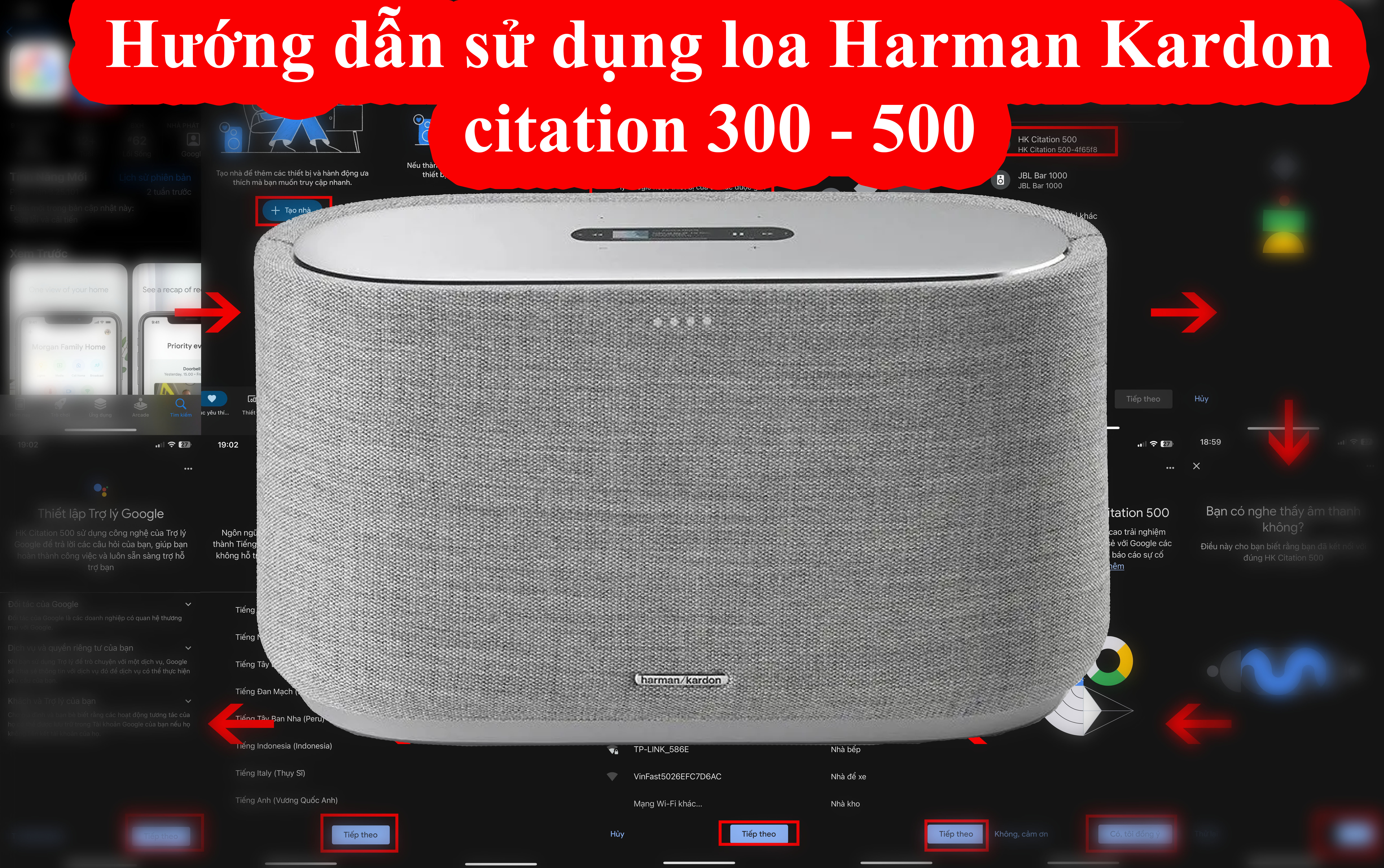 Hướng dẫn sử dụng loa Harman Kardon citation 300 - 500